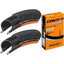 Continental Ultra Sport II Orange 25c Tyres Tubes